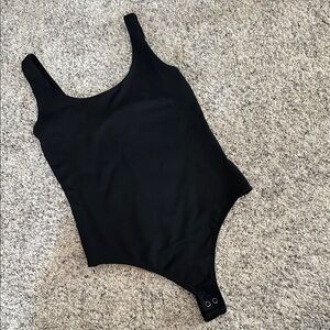 Express Body Contour Black Bodysuit - Size Small